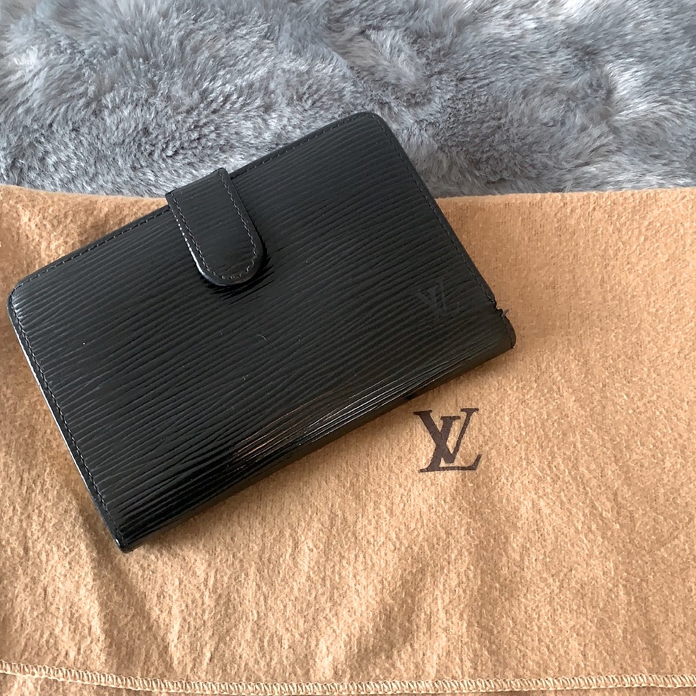 **SOLD**Louis Vuitton Black Epi Leather Wallet
